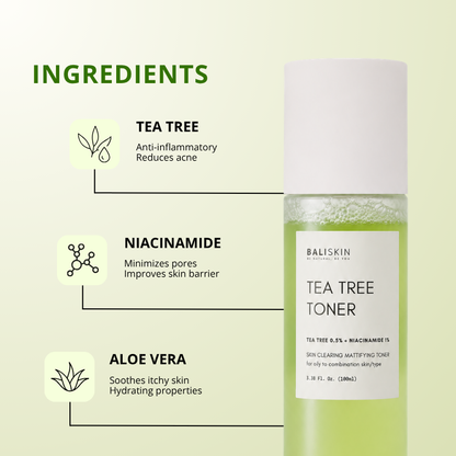 TEA TREE TONER - Skin Clearing Mattifying Toner